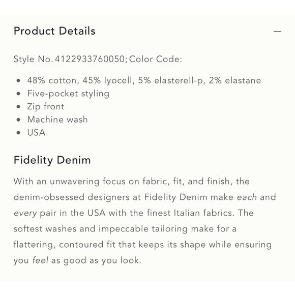 NWT Fidelity Kendall Denim Mid Rise S1066 Anthropologie Jeans 26 Wide Leg Crop - Picture 14 of 14